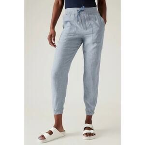 Athleta Retreat Linen Jogger Pants, Size 12T